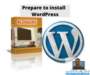 Prepare to install WordPress