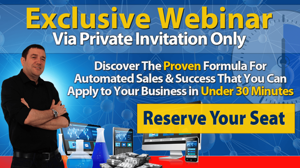 Proven formula you can apply in under 30 minutes for automated sales... and success!